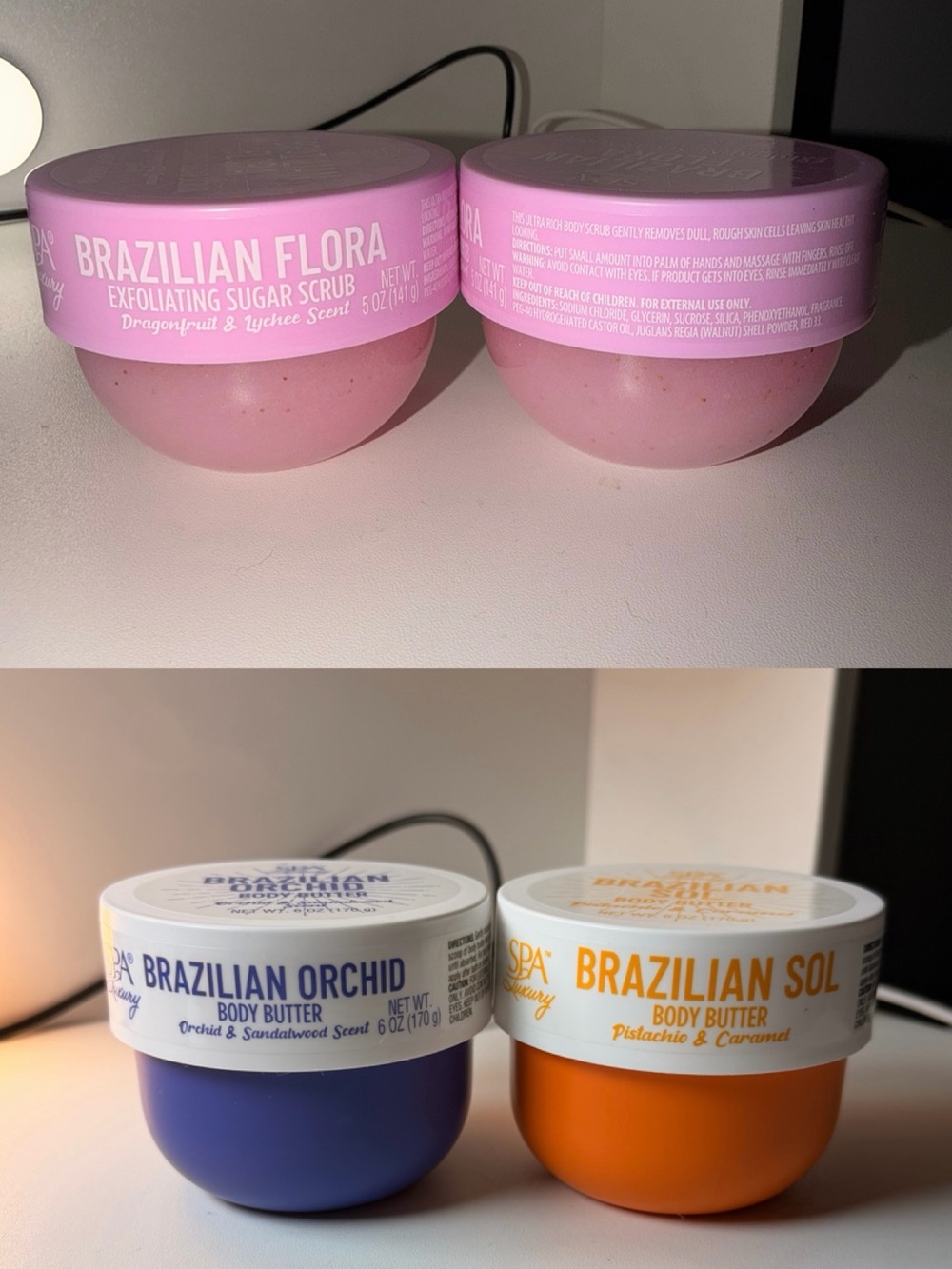 Spa luxury Brazilian body butter and scrub